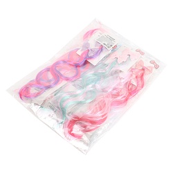 заколка-зажим для волос 2 шт. в наборе с прядью