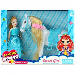 кукла с лошадкой. игрушка