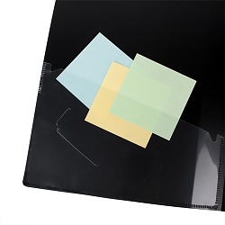 папка с пружинным скоросшивателем и карманом а4 чёрная