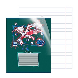 тетрадь  24л линейка цв. пластиковая обл "my game"