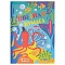бумага цветная 166*240 16л. 8цв. "мир под водой" на скобе
