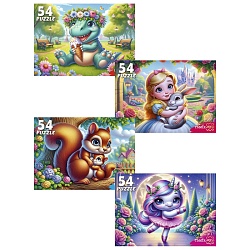 пазлы   54 элемента милые пазлы для девочек