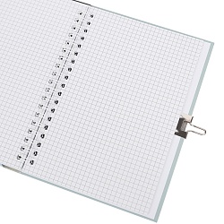 Блокнот 13*18 см 48л на спирали с замком "Алиса в стране чудес"