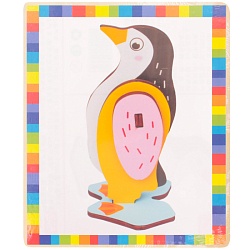 пазл деревянный 3d "пингвин". игрушка