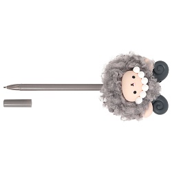 ручка шар. синяя  барашек