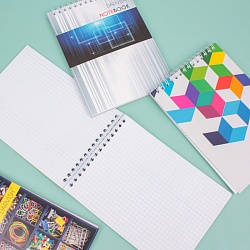 Блокнот 13*18см  48л "Офис" на гребне