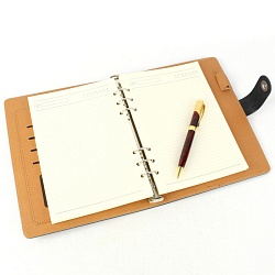 набор подарочный: ежедневник на кольцах а5 + ручка (чёрный)