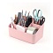 органайзер настольный пластиковый 7 отделений розовый