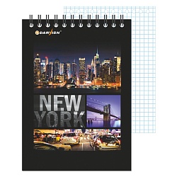 Блокнот 10*14см  60л  "Города" на гребне