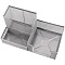 органайзер настольный металлический 3 отделения серый