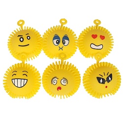 игрушка жмяка с мукой, рожицы, 6см, дисплей