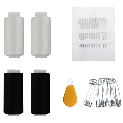 набор швейный дорожный 40лл 200м 2бел/2чёр , иглы,нитевдеватель, булавки