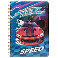Блокнот 15,5*21см 80л на спирали в клетку "Скорость"