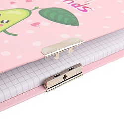 Блокнот 13*18см  подарочный с замочком "AVOCADO" +  ручка гелевая