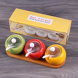 банки для сыпучих продуктов в наборе (3банки с крышками,3ложки,подставка)