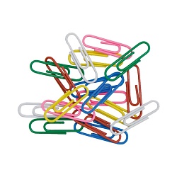 скрепки 33мм "darvish" цветные 80шт/уп