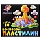 пластилин 10цв. восковой "фантазия" 150г со стеком (классический+флуоресцентный) луч