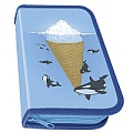 Пенал 1отдел. SOFT 190*115мм Айсберг