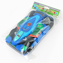 пенал "3d cars" 23,5*14*6см (синий)