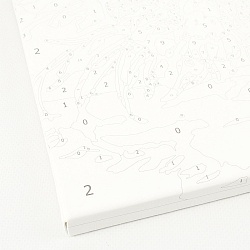 набор для творчества "рисование по номерам" 40*50см  пионы