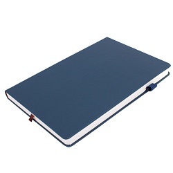 ежедневник а5 недатиров. 180л обложка кож.зам. синяя