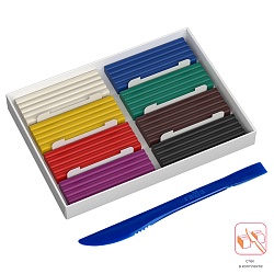 пластилин  8 цв. "юный художник" 112гр со стеком гамма