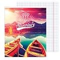 Тетрадь  96л кл. "Приключения" обложка картон