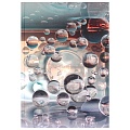 Книга для записей А5  80л Bubbles обложка  ламинация soft touch