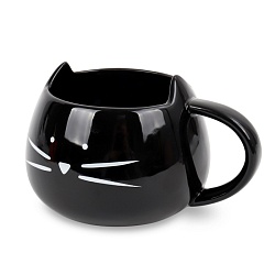 кружка "кот" керамика 450мл черного цвета