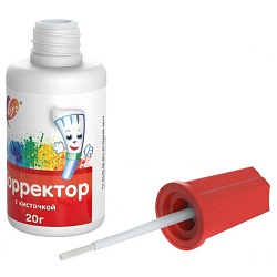 корректир. жидкость "луч" 20г на водной основе с кисточкой