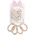 Аксессуары для волос в наборе (2 заколки-зажима+ 4резинки)