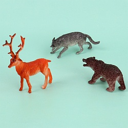 животные в наборе (12шт) дикие животные