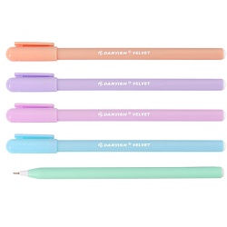 ручка шар. синяя velvet