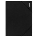Папка на резинке А4 "Brauberg" 500мкм чёрная