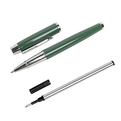 набор подарочный(ежедневник недатир. с магнитной застежкой + ручка+стержень)  цвет зелёный