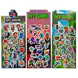 наклейки лазерные my game 10*22 см, в ассортименте