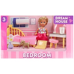 куколка в наборе "bedroom". игрушка