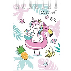 Блокнот  7*10см  60л  "для девочек" на гребне