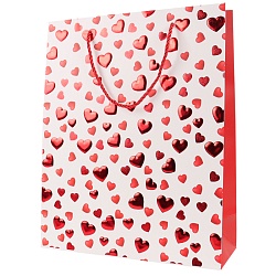 пакет подарочный 26*32*10см  "сердечки"