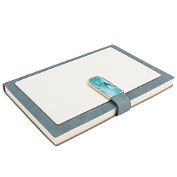 ежедневник а5 недатиров. 100л обложка кож.зам. на магнитной застёжке серо-голубой