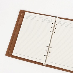 ежедневник а5 недатиров. 100л обложкакож.зам. на кольцах  с магнитной кнопкой