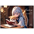Альбом для рисования 40л. "Милашки и книжки" на склейке  бум. 110г/м2