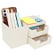 органайзер настольный пластиковый 5 отделений белый