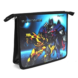 папка для тетрадей а5 на молнии "transformers"