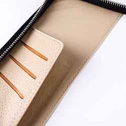 ежедневник а5 недатиров. 120л "darvish" обложка к/з (3 цвета) на молнии с ремешком, с держ. д/ручки