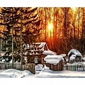 Алмазная живопись "Darvish" 40*50см  Зимний пейзаж