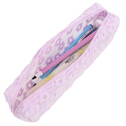 пенал на молнии сиреневый