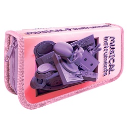 пенал 1отдел. 190*115мм  музыкальное настроение с откидной планкой