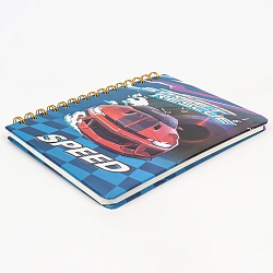 Блокнот 15,5*21см 80л на спирали в клетку "Скорость"