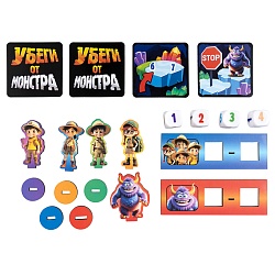 игра настольная ходилка "убеги от монстра" математическая